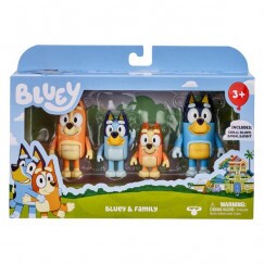 Bluey Család Figura Szett 4 db-os