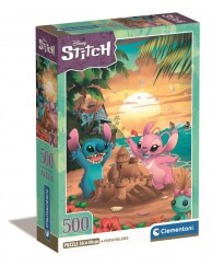 Clementoni Puzzle 500 db - Disney Stitch (Kompakt Doboz)