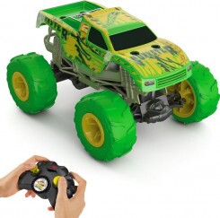 Hot Wheels Monster Trucks Távirányítós Sötétben Világító Gunkster