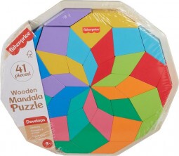 Fisher-Price Wood Fa Mandala Színkirakó