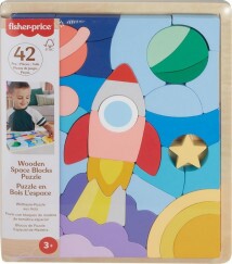 Fisher-Price Wood Fa Űrhajós Kirakó