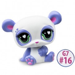 Littlest Pet Shop Figura 1 db - Lila Panda