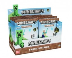 Minecraft Meglepetés Figura Kulcstartó